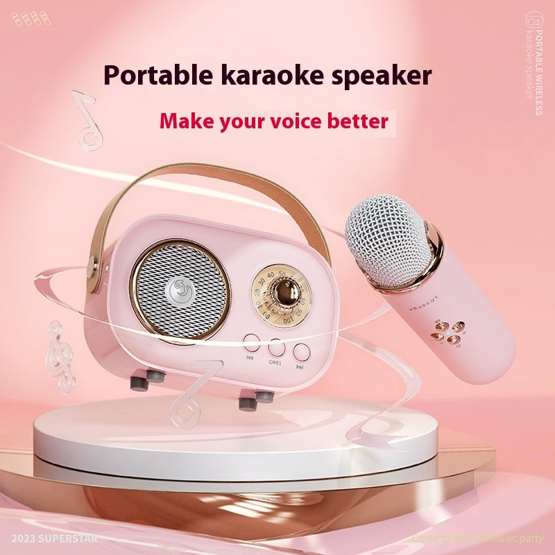 Portable Mini Karaoke Machine Bluetooth Speaker